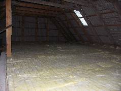 gedämmter Dachboden